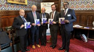 Manifesto launch - Chamber senior leadership with MPs Alex Norris and Darren Henry